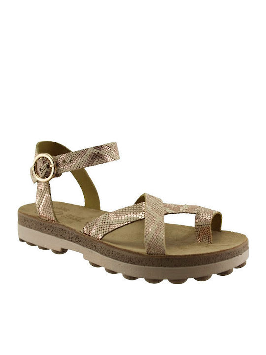 Fantasy Sandals Leather Women's Flat Sandals wi...