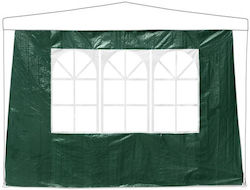 Set 4 Side Panels Pavilion Relaxdays Dimensions 2x3m Each Dark Green