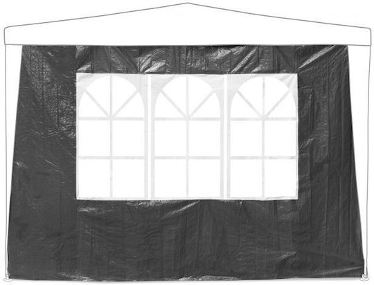 Set 4 Panouri Laterale Pavilion Relaxdays Dimensiuni 2x3m Gri