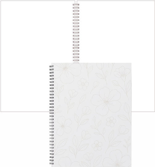 Caiet Spiral A5 Jurnal Bullet 80 Foi Cu Pagini Albe Albe