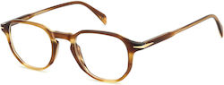 David Beckham Men's Acetate Eyeglass Frame Brow...