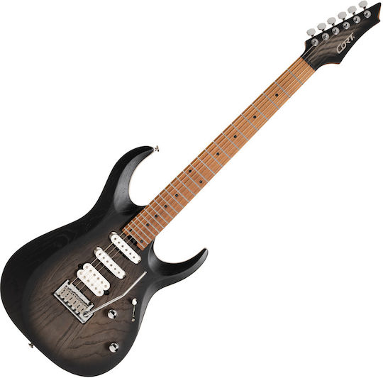 Cort E-Gitarre X Serie 700 Triality Opbb mit Tasche