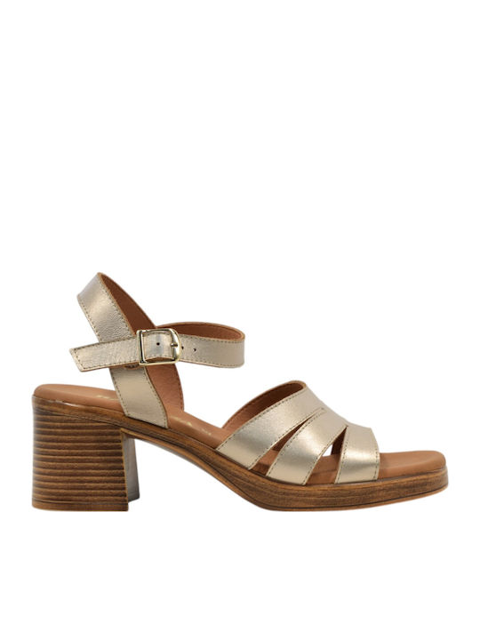 Damenplattformen Beige