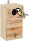 Căsuță Decorativă din Lemn pentru Păsări 24,5 X 14 X 14 Cm Naturală