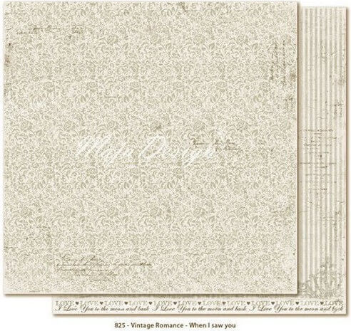 Maja Kollektion Vintage Romance Beidseitiges Scrapbooking-Papier