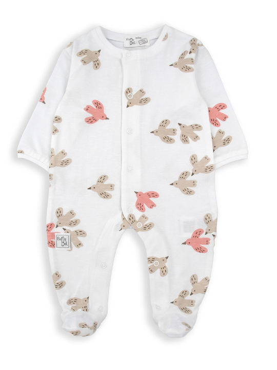 Babybol Baby Bodysuit Long-Sleeved White