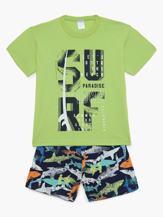 Pretty Baby Kids' Pajamas Summer Lime-marine