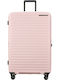 Samsonite Restacked Cabin Travel Suitcase Pink with 4 Wheels