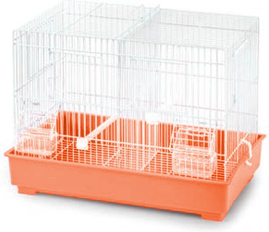 Domus Molinari Vogelkäfig Zuchtbrett 44x26x33cm. Orange