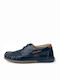 Δερμάτινα Ανδρικά Boat Shoes σε Μπλε Χρώμα