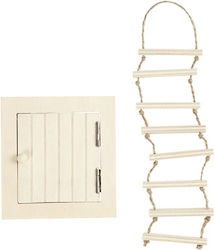 Miniatur-Dachbodentür Seil 9-20cm