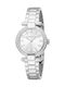 Roberto Cavalli Women's Watch with Silver Metal Bracelet