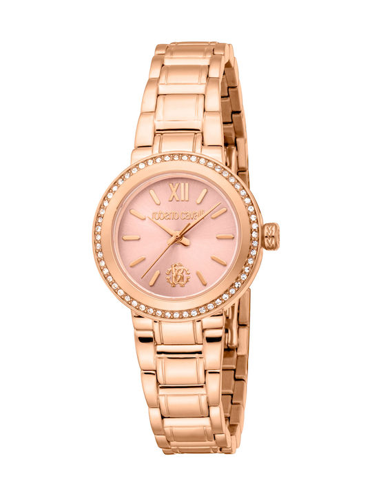 Roberto Cavalli Women's Watch with Pink Gold Me...