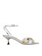 Leather Sandals Silver
