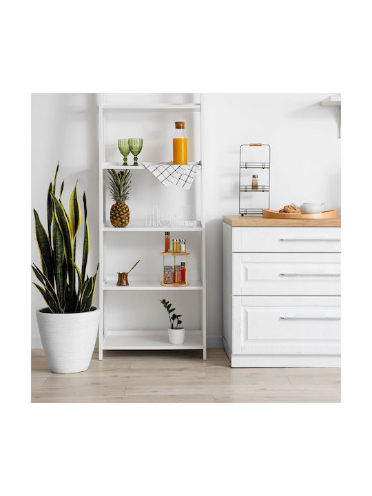 Relaxdays Bamboo Tabletop Spice Rack Organizer ...