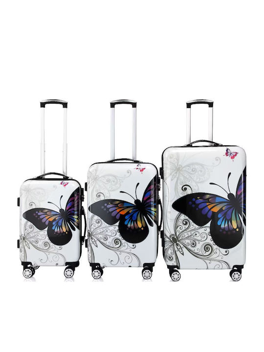 Комплект куфари Monzana от поликарбонат Exopack многоцветен 3 части 56 X 37 X 23 см 68 X 43 X 27 см 75 X 49 X 29 см Комплект куфари Monzana от поликарбонат Exopack многоцветен 3 части 56 X 37 X 23 см 68 X 43 X 27 см 75 X 49 X 29 см