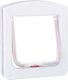 Magnetic Cat Dog Flap Small Pets 4-Way White