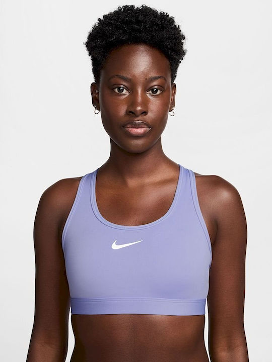 Nike Dri-Fit Swoosh Γυναικείο Μπουστάκι Λιλά