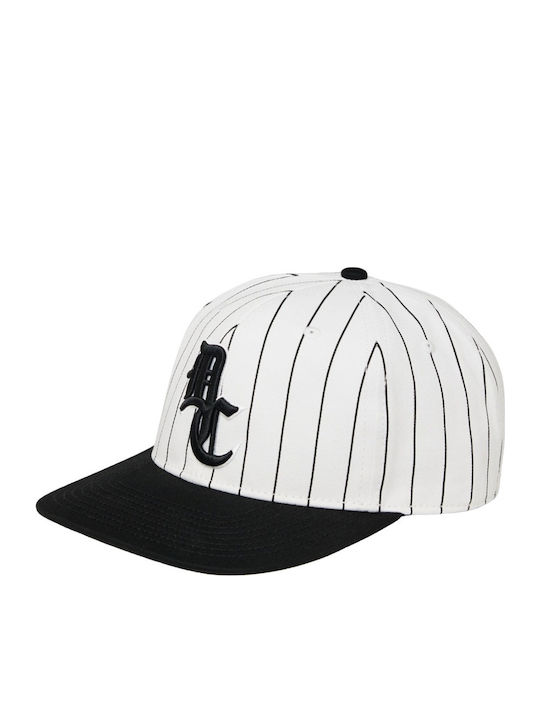 DC Dugout Snapback Cap White Black White