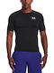 Under Armour Heatgear Bluza termica pentru barbati cu maneci scurte Compresie Negru