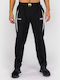 Sweatpants with Elastic Black, White, Lime Green