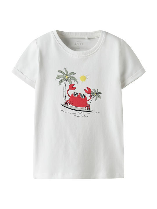 Name It Kinderoberteile T-Shirt Weiß Surf