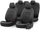 Auto Gs Car Cover Set 11pcs Leatherette Black