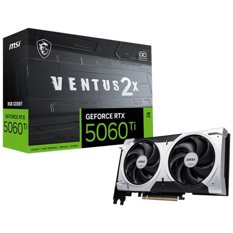 MSI GeForce RTX 5060 Ti 16GB GDDR7 Ventus 2X OC Κάρτα Γραφικών