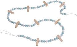 Garland Beads Pegs 130cm Blue