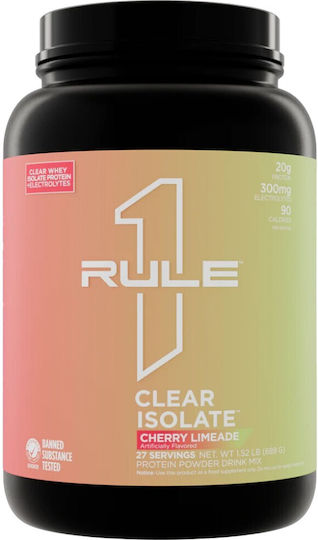 Rule1 R1 Clear Протеин Суроватъчен с Вкус Синя малина 689гр