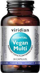 Viridian Vegan Multi Πολυβιταμίνη 30 κάψουλες
