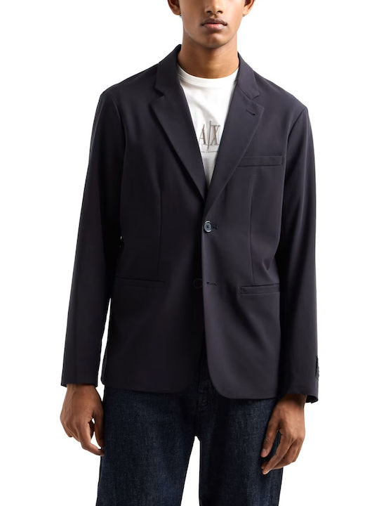 Armani Exchange Men's Suit Jacket Blue