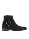 Wildleder Stiefeletten Damen Schwarz