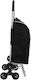Stoff Einkaufswagen Klappbar Schwarz 33x36x30cm