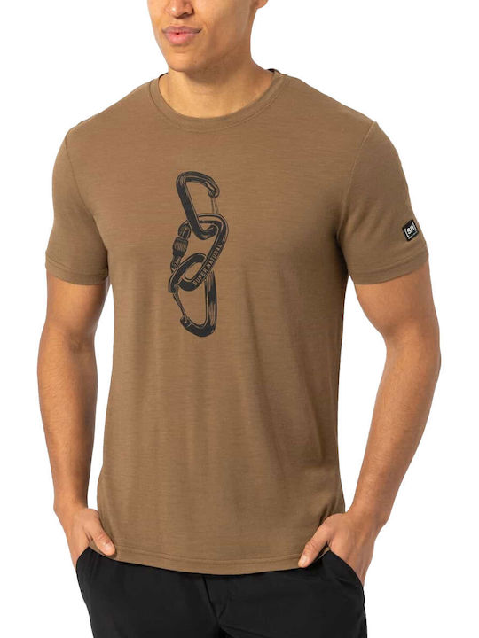 Short Sleeve Brown Blouse