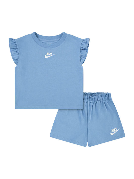 Nike Παιδικό Σετ με Σορτς Καλοκαιρινό 2τμχ Μπλε