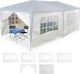 Set 6 Seitenwände Pavillon Relaxdays Maße 100 x 177 cm Weiß