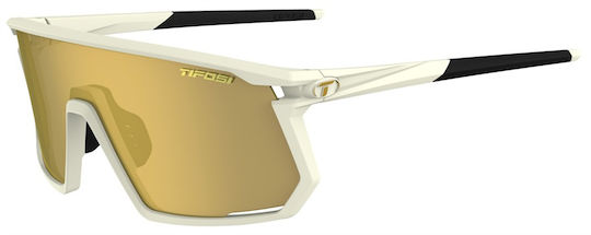 Tifosi Cycling Glasses Moab Clarion with Gold Frame & Transparent Lenses