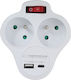 Esperanza Power Strip 2 Positions with USB-A and USB-C without Cable