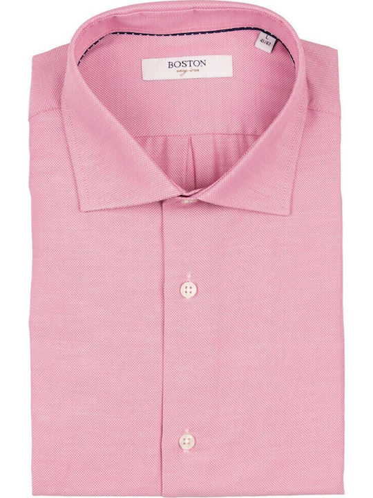 Boston Long-sleeved Cotton Shirt Pink
