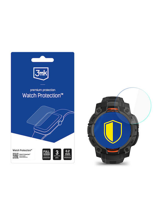 3MK Watch Protection Flexibleglass Gehärtetes Glas für das Garmin Instinct 3Stück