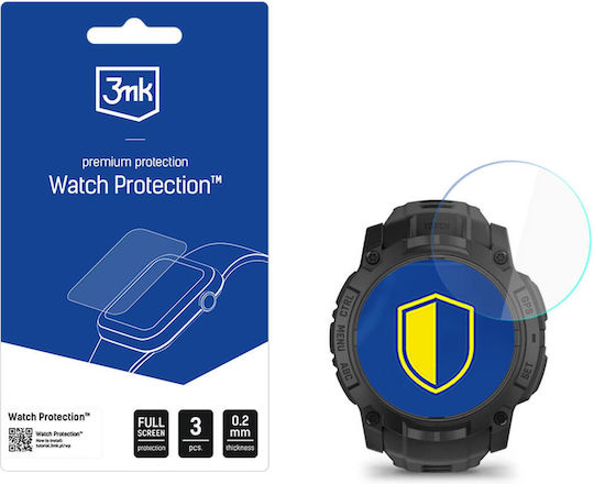 3MK Watch Protection Flexibleglass Tempered Glass for the Garmin Instinct 3pcs