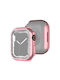 Protective Plastic Case in Pink color for Apple Watch Series 9/8/7 41mm