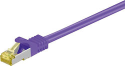 Goobay 91681 S/FTP Cat.6a Cablu Ethernet 30m Violet