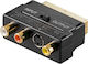 Goobay Конвертор Scart мъжки към RCA мъжки Златист 1бр 50499
