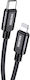 Kakusiga Geflochten USB-C zu Lightning Kabel 27W Schwarz 1m (KSC-970-LC-BK)