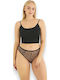 Βαμβακερά High Waist Women's Slip MultiPack Black