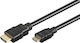 Goobay HDMI 2.0 Premium Високоскоростен 4K 60Hz HDR Кабел HDMI Мъжки - HDMI Мъжки 5м Черен