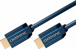 Clicktronic HDMI 2.1 Angle HDMI male - HDMI male 2m Μπλε
