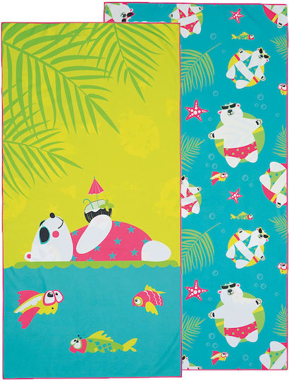 Kentia Versus Float Kids Beach Towel Light Blue 140x70cm